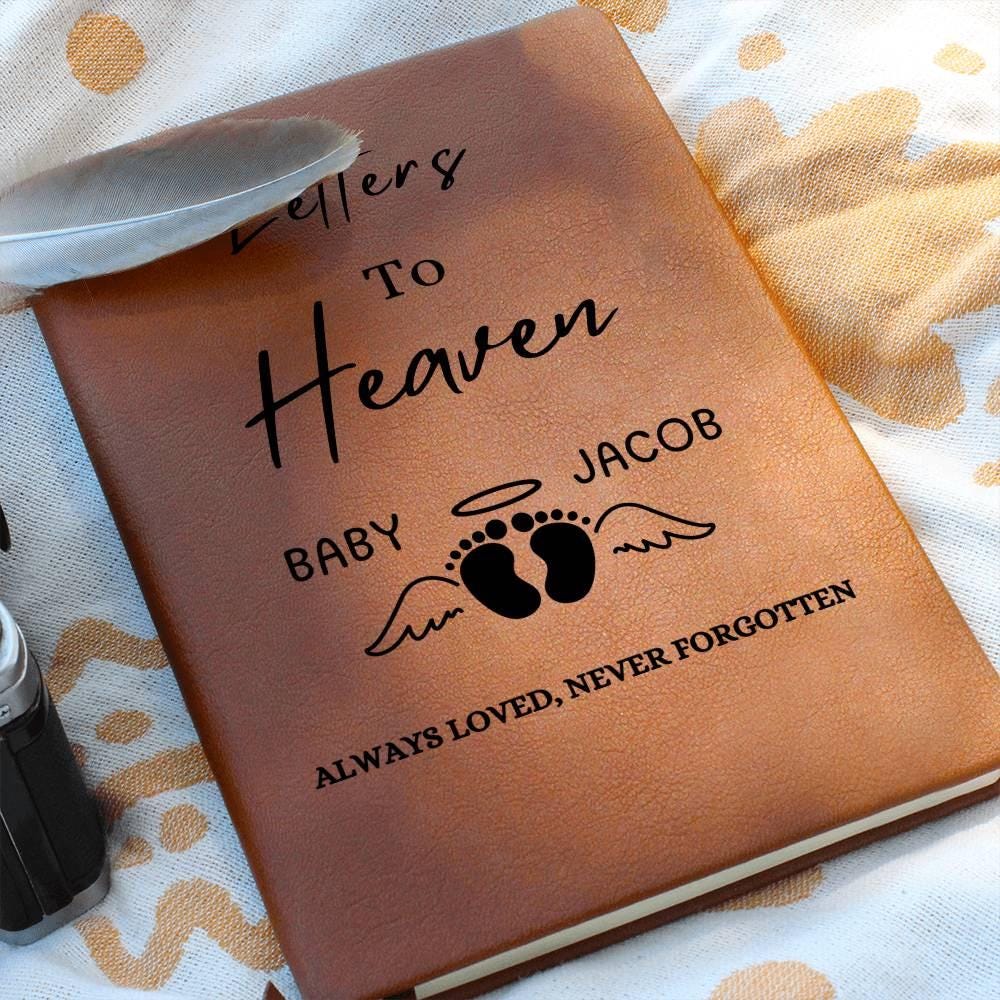 Letters to heaven Child loss memorial grief journal – Miscarriage Gift – view 9
