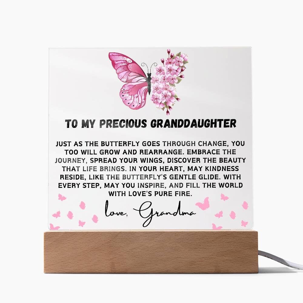 Personalized Granddaughter Gift Acrylic plaque – Birthday gift for her – view 8