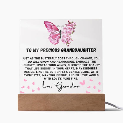 Personalized Granddaughter Gift Acrylic plaque – Birthday gift for her – view 8