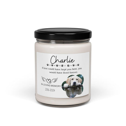 Custom photo Pet Memorial Candle – Loss Of Pet Gift – view 7