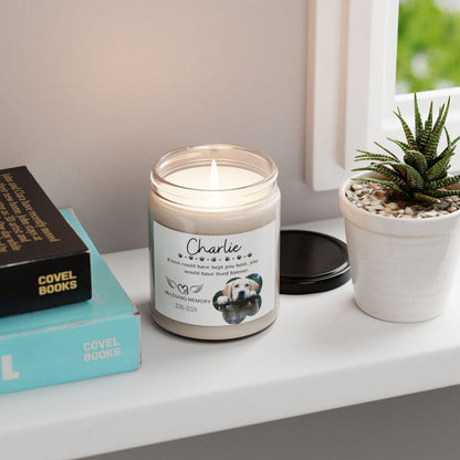 Custom photo Pet Memorial Candle – Loss Of Pet Gift – view 2
