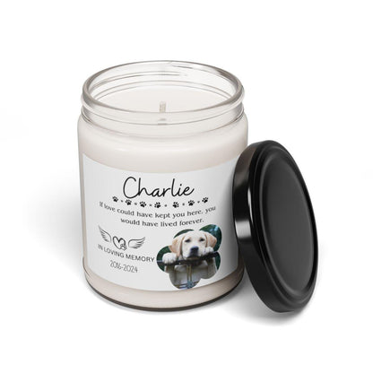 Custom photo Pet Memorial Candle – Loss Of Pet Gift – view 8