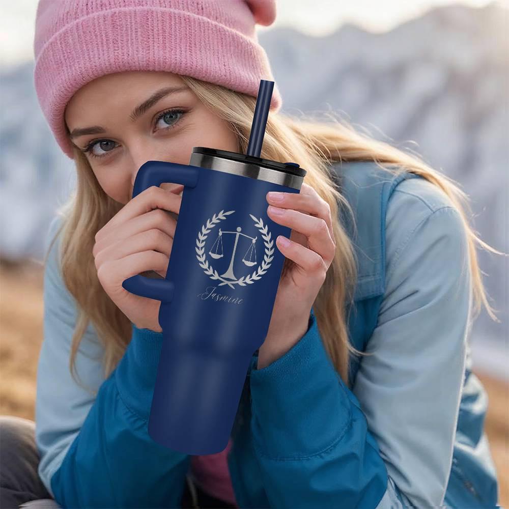 Personalized Lawyer Insulated Leaser Engraved 40oz Tumbler – view 9