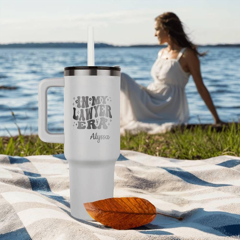 In My Lawyer Era Personalized Leaser Engraved 40oz Tumbler – view 2