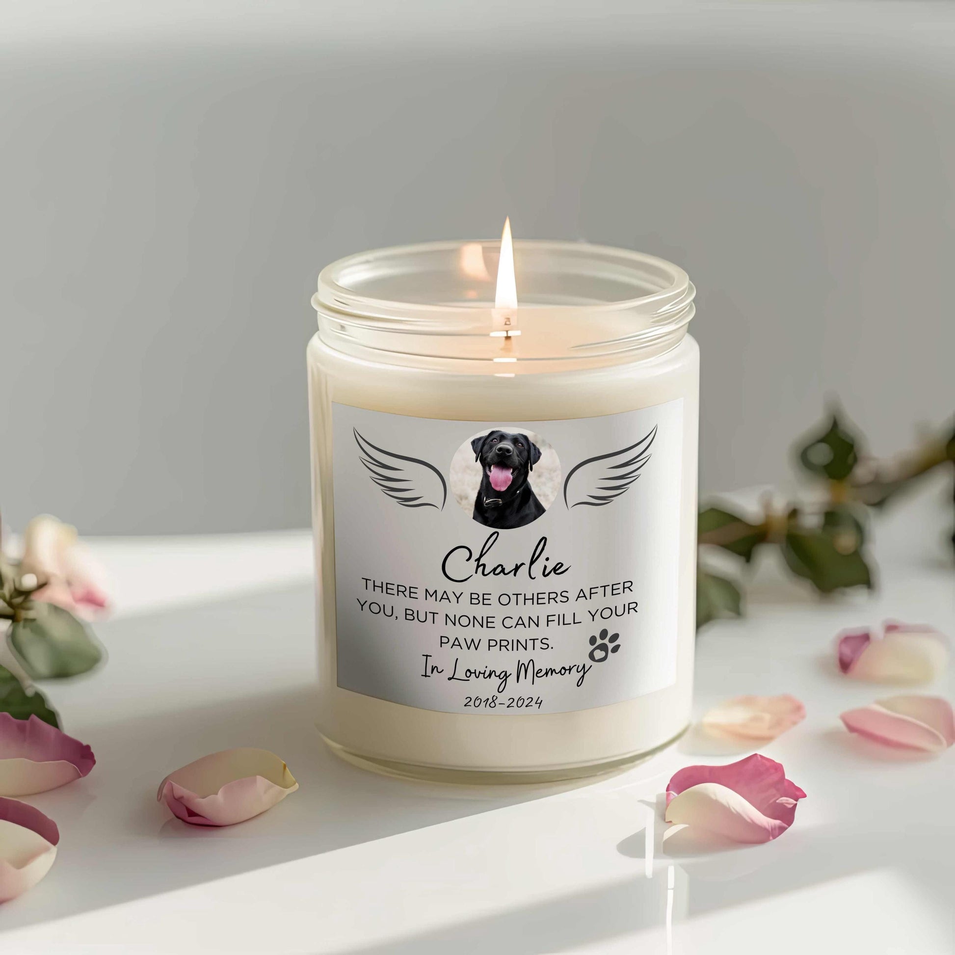 Custom Pet Memorial Candle – Pet Remembrance Gift – view 8