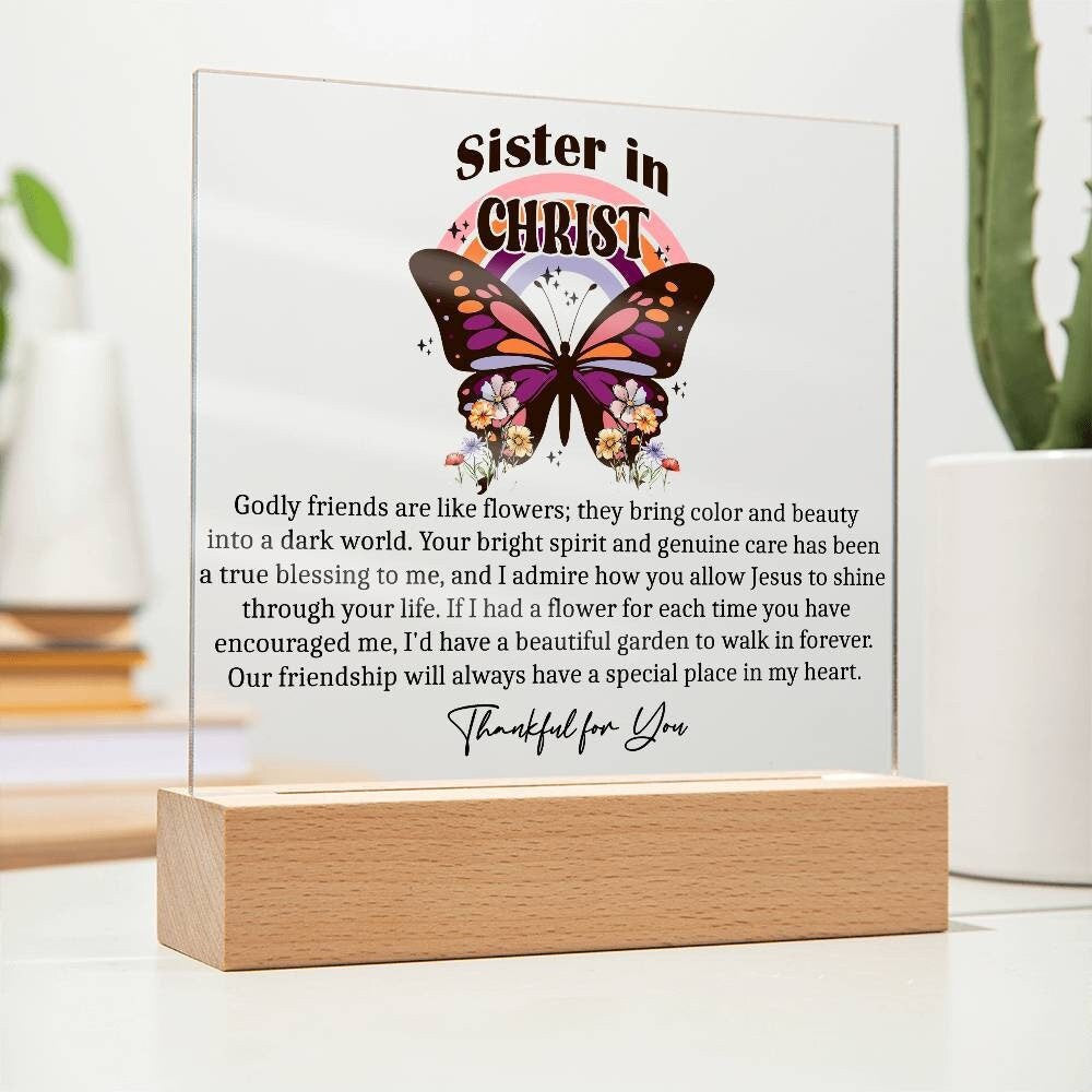 Sister in Christ Christian Friendship Gift Christian Birthday Gift