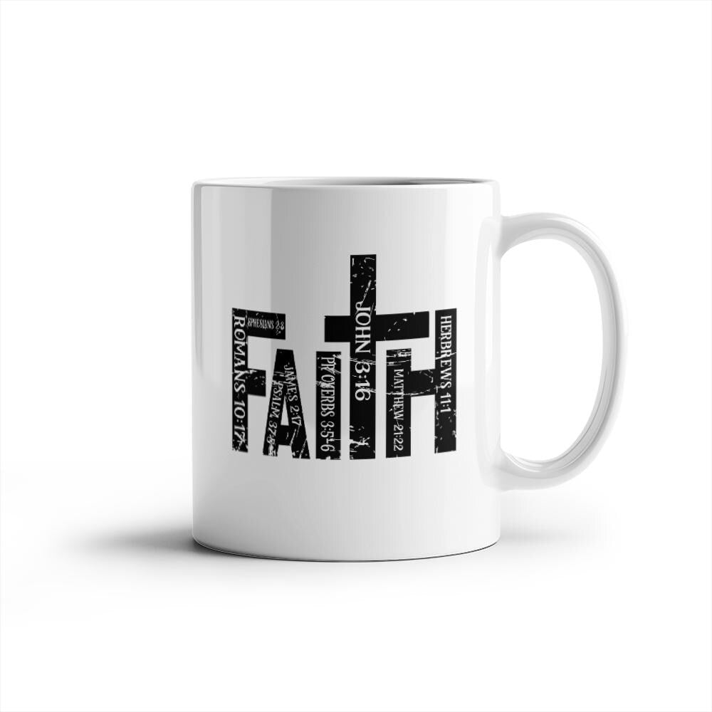 Faith Bible Verse Christian Coffee Mug – Gift for Christian Women – view 2