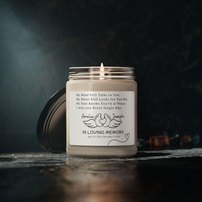 Personalized Miscarriage Memorial Candle – Pregnancy Loss Gift – view 6