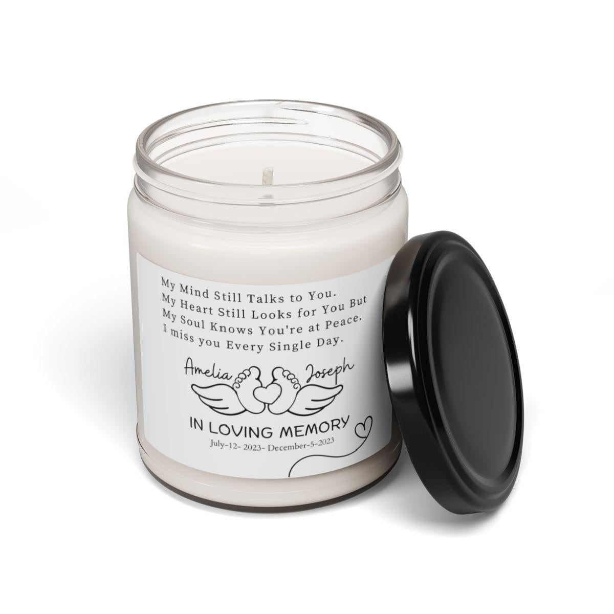 Personalized Miscarriage Memorial Candle – Pregnancy Loss Gift – view 7