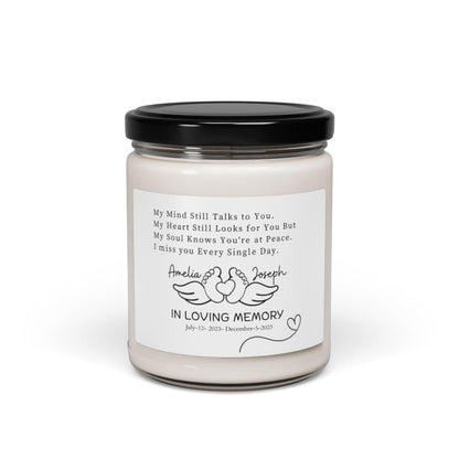 Personalized Miscarriage Memorial Candle – Pregnancy Loss Gift – view 9