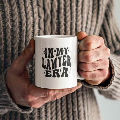 In My Lawyer Era White Ceramic Mug – Gift for Lawyer