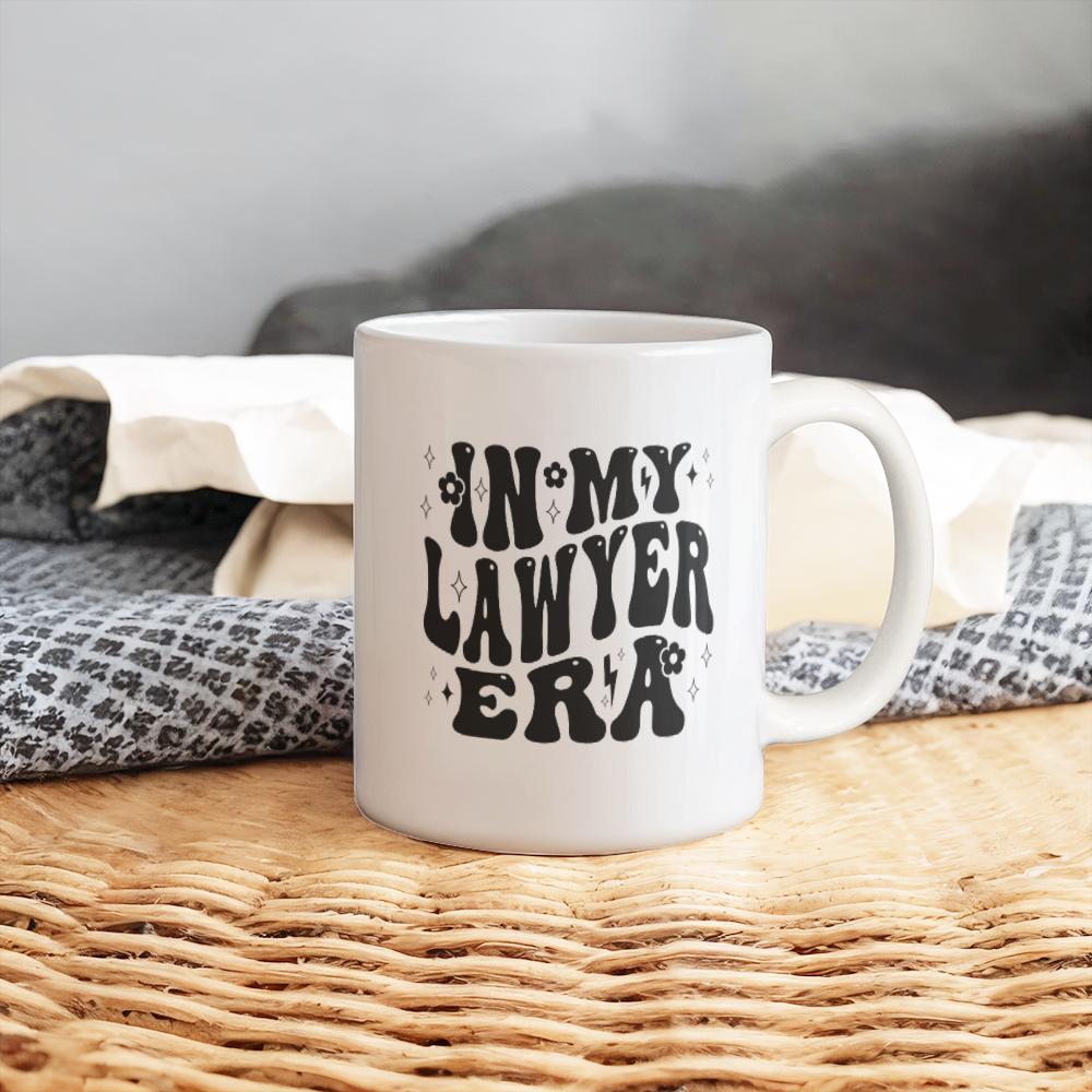 In My Lawyer Era White Ceramic Mug – Gift for Lawyer – view 10