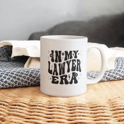In My Lawyer Era White Ceramic Mug – Gift for Lawyer – view 10