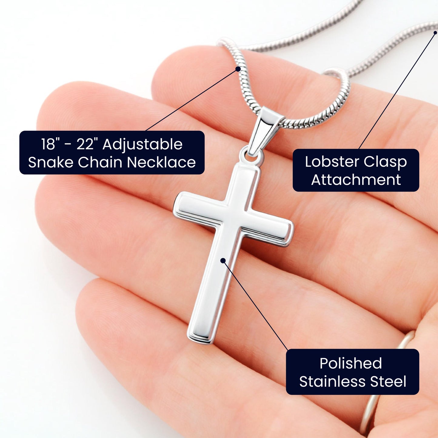 Personalized Gift for Grandpa Keepsake Acrylic Bundle with cross – view 4