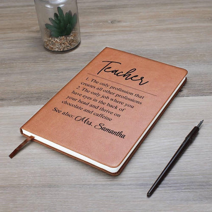 Personalized Teacher Gift Leather Journal – Teacher Appreciation – view 8