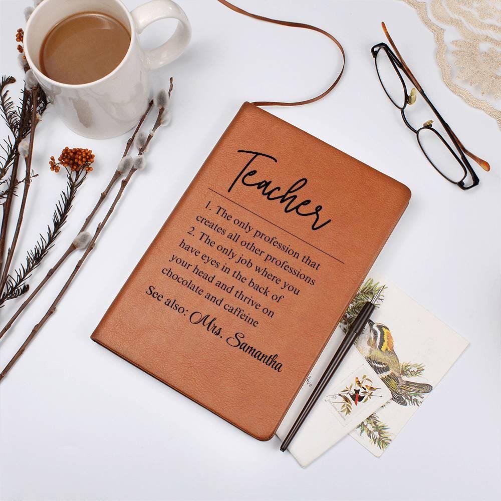 Personalized Teacher Gift Leather Journal – Teacher Appreciation – view 9