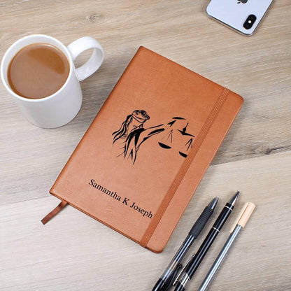 Personalized Lawyer Gift Vegan Leather Journal – Law Graduate – view 10