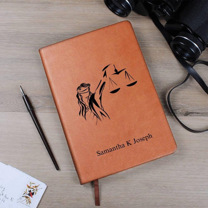 Personalized Lawyer Gift Vegan Leather Journal – Law Graduate – view 5