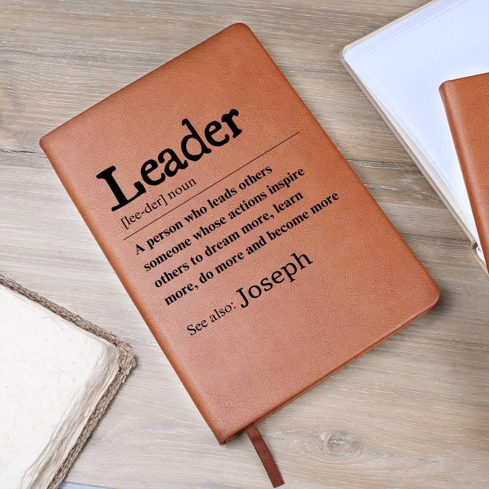 Custom Leader Definition Journal – Personalized Gift For Boss – view 10