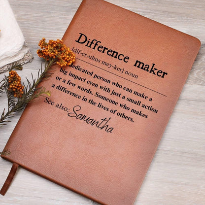 Custom Difference Maker Journal – Coworker Gift – view 9