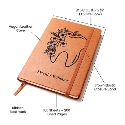 Personalized Journal for Dentist – Dental Graduation Gift – view 3