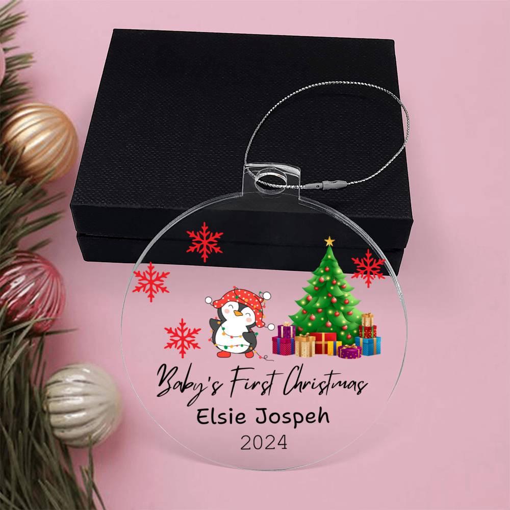 2024 Baby's First Christmas Personalized Ornament – New Parents Gift – view 4