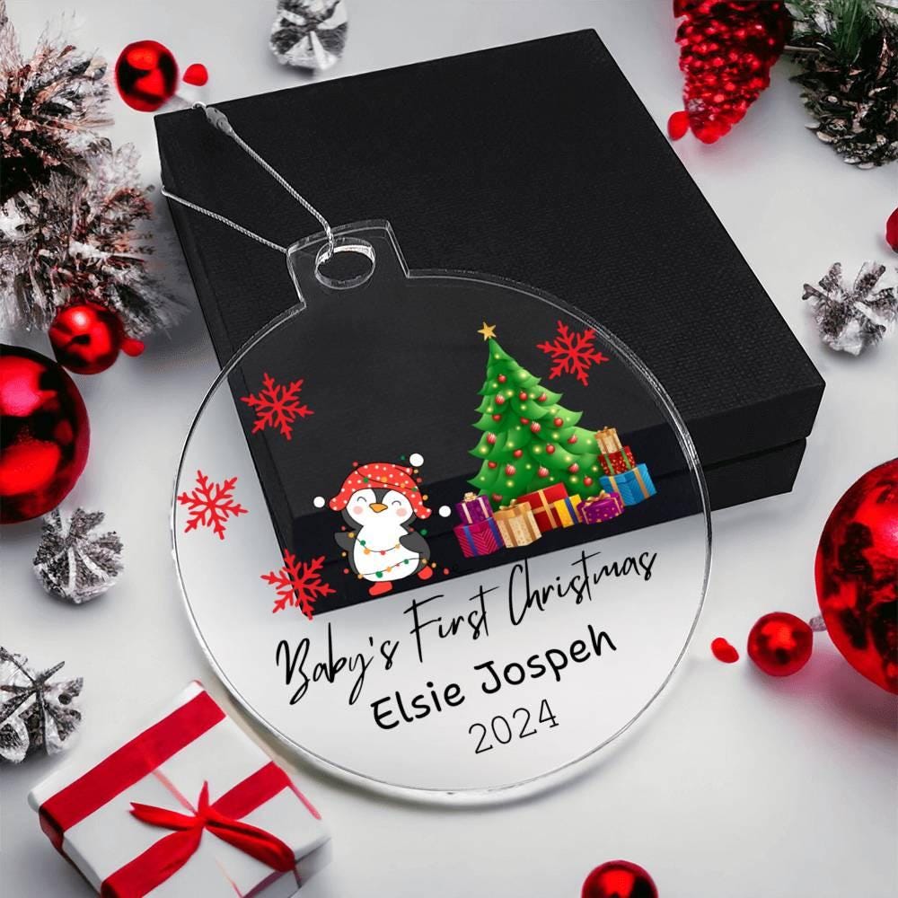 2024 Baby's First Christmas Personalized Ornament – New Parents Gift – view 6