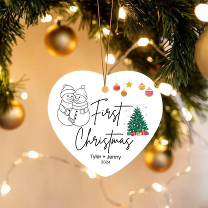 2024 First Christmas as Mr & Mrs Personalized ornament – New Couple