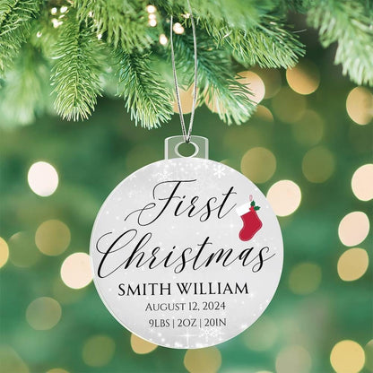 2024 Baby First Christmas Acrylic Ornament – New Born Gift – view 10