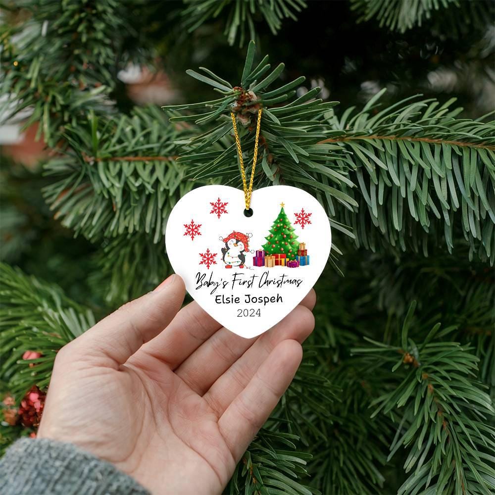 2024 Baby's First Christmas Personalized Ornament – New Parents Gift – view 2