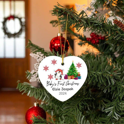 2024 Baby's First Christmas Personalized Ornament – New Parents Gift