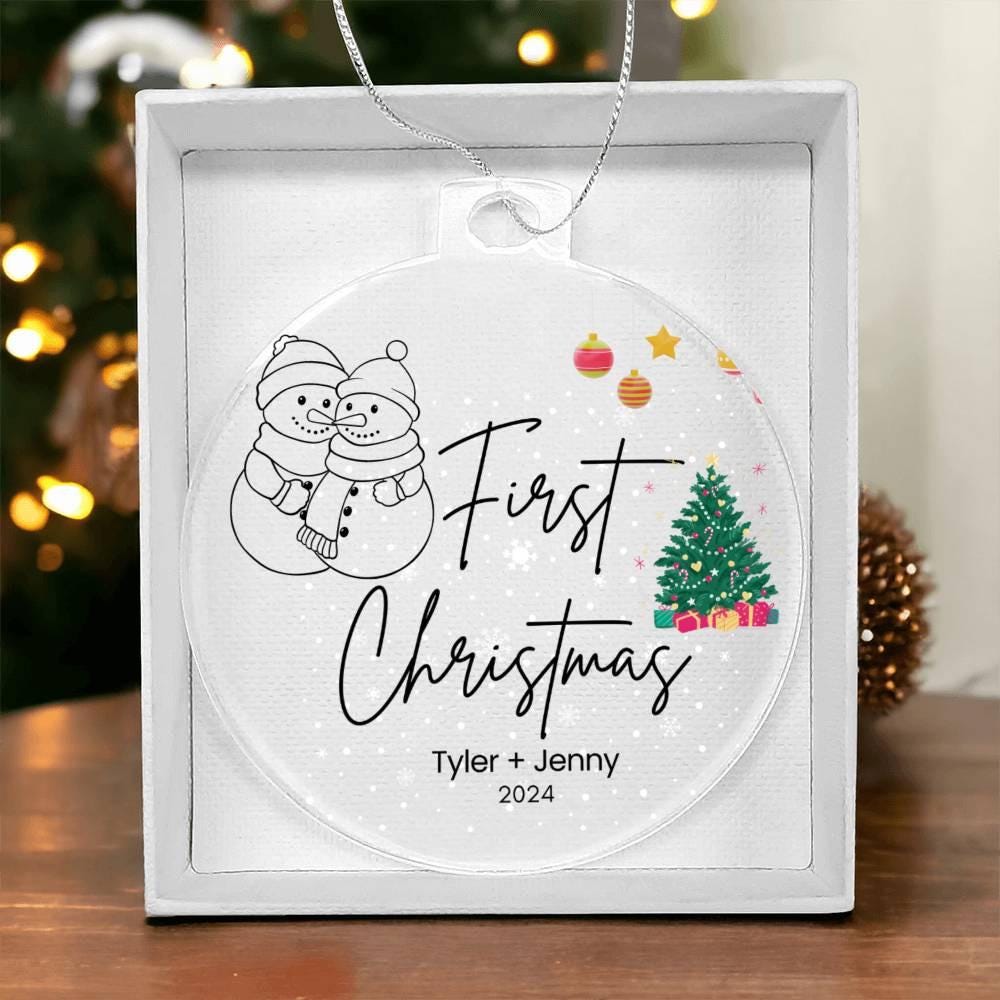 2024 First Christmas as Mr & Mrs Personalized ornament – New Couple – view 3