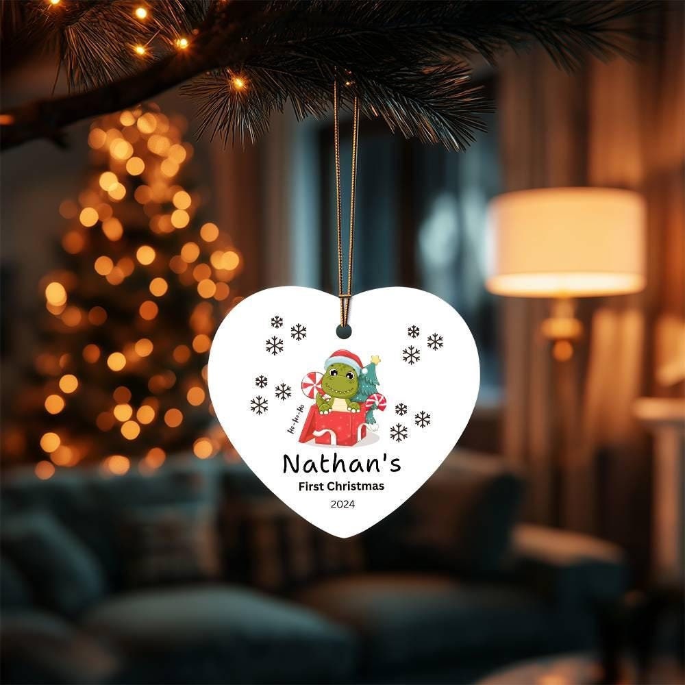 Personalized Baby's First Christmas Ornament 2024 – Baby Shower Gift