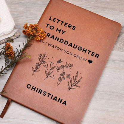 Letters to My Granddaughter Leather Journal – Granddaughter Gifts – view 2