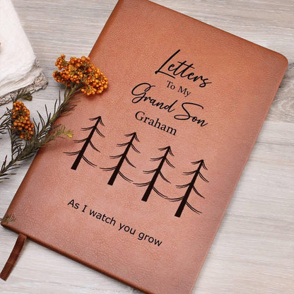 Letters to my Grandson Personalized Keepsake Journal – Grandkids Gifts