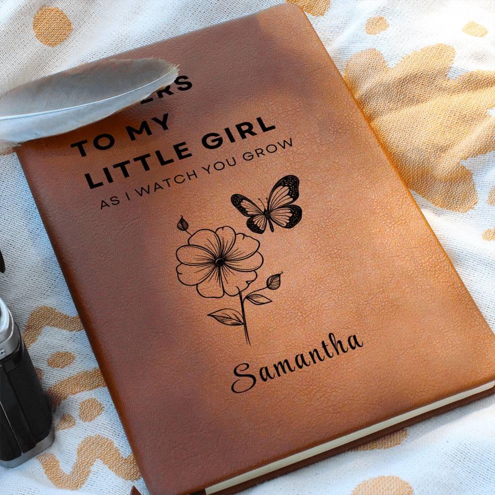 Personalized Letters to my Little GirlLeather Journal – Daughter – view 6