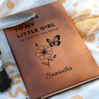 Personalized Letters to my Little GirlLeather Journal – Daughter – view 6