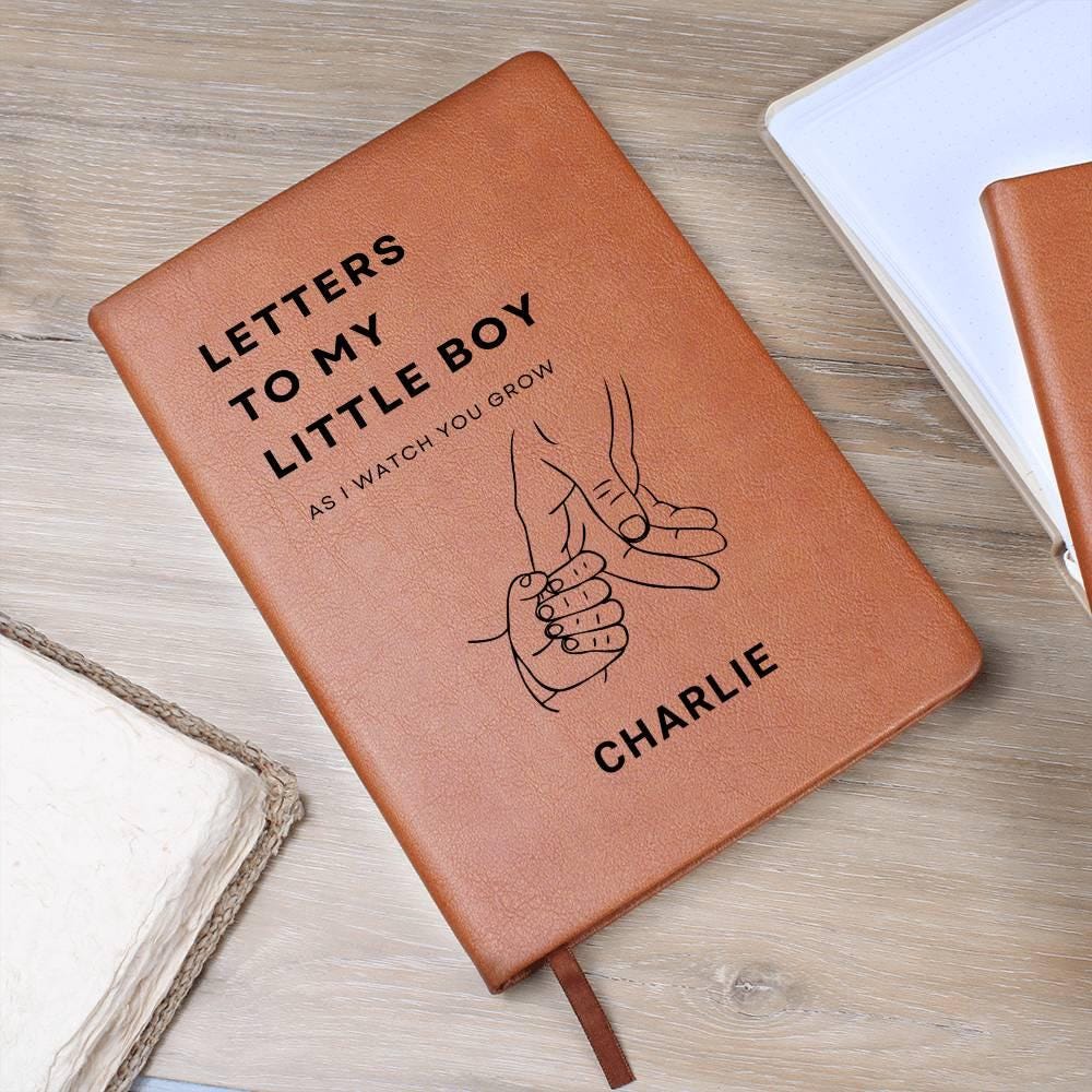 Personalized Letters to My Little Boy leather Journal – view 9