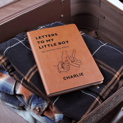 Personalized Letters to My Little Boy leather Journal – view 5