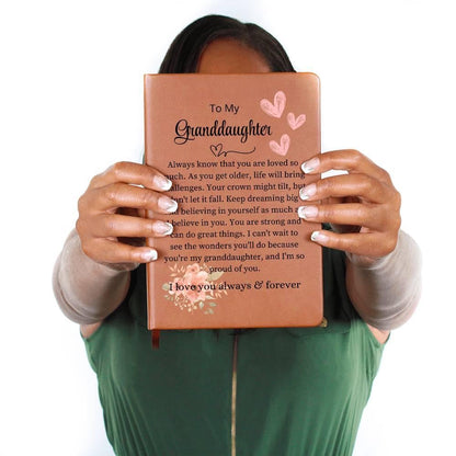 Granddaughter Personalized Leather Journal – view 10