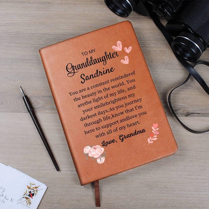 To My Granddaughter Personalized Journal – Granddaughter Christmas – view 8