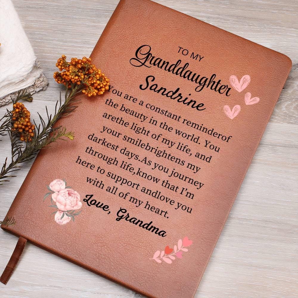 To My Granddaughter Personalized Journal – Granddaughter Christmas