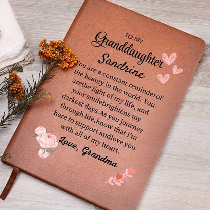 To My Granddaughter Personalized Journal – Granddaughter Christmas