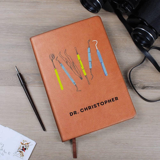 Personalized Dentist Leather Journal – Gift for Dentist – view 2
