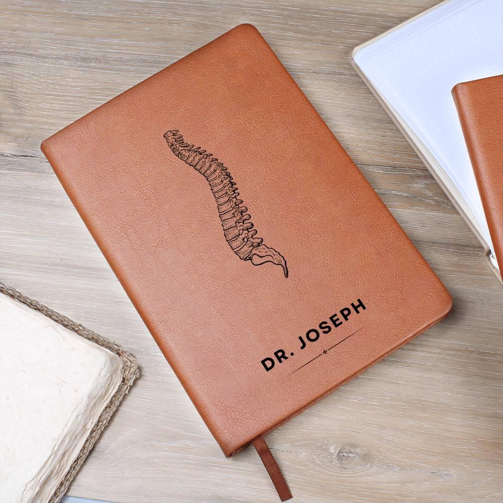 Chiropractor Personalized Vegan Leather Journal – Chiropractor Grad – view 9