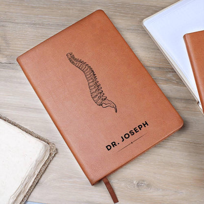 Chiropractor Personalized Vegan Leather Journal – Chiropractor Grad – view 9