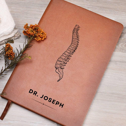 Chiropractor Personalized Vegan Leather Journal – Chiropractor Grad – view 8