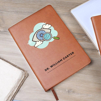 Optician Personalized Leather Journal – Gift for Eye Doctor – view 8