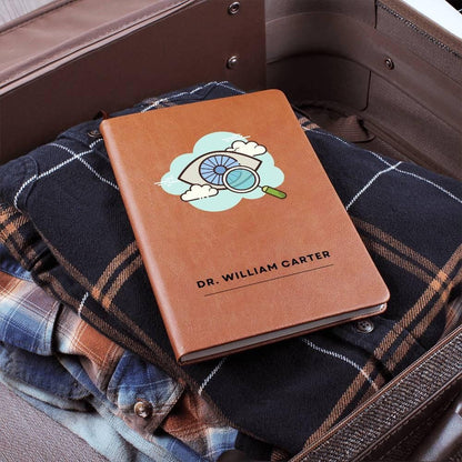 Optician Personalized Leather Journal – Gift for Eye Doctor – view 9