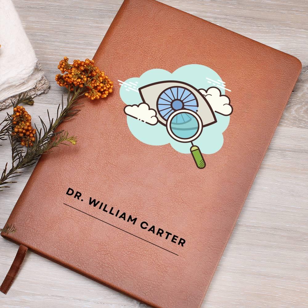 Optician Personalized Leather Journal – Gift for Eye Doctor